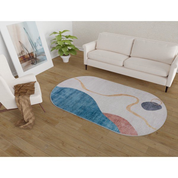 Mazgājams paklājs 60x100 cm Oval – Vitaus-image-1