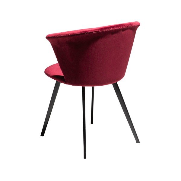 Tumši sarkans krēsls DAN-FORM Denmark Merge Velvet-image-2