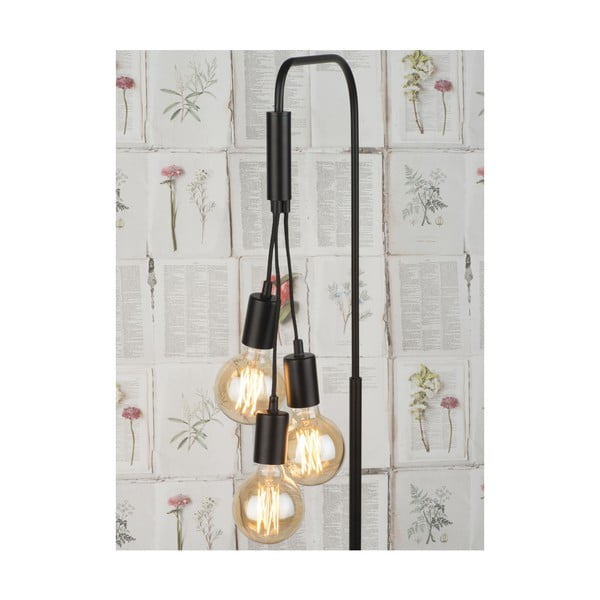 Melna/pelēka stāvlampa ar metāla abažūru (augstums 190 cm) Oslo – it's about RoMi-image-2