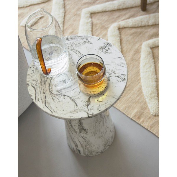 Pelēks sānu galdiņš Kave Home Kesbury, augstums 46 cm-image-1