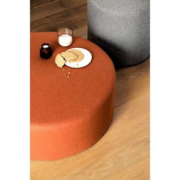 Terakotas oranžs vilnas pufs Folk – noo.ma-image-2