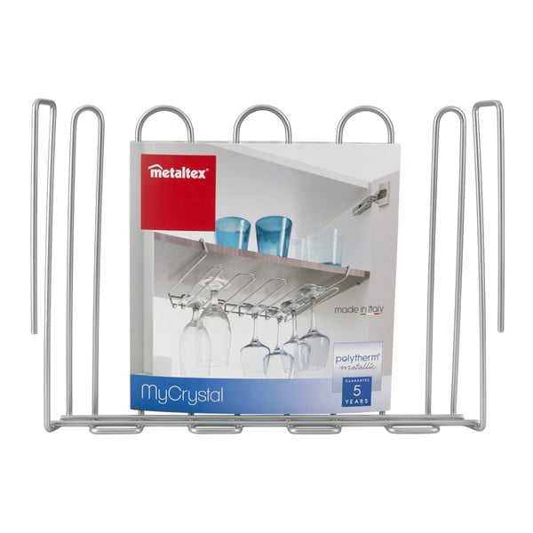 Piekaramais turētājs glāzēm Metaltex My Crystal-image-3