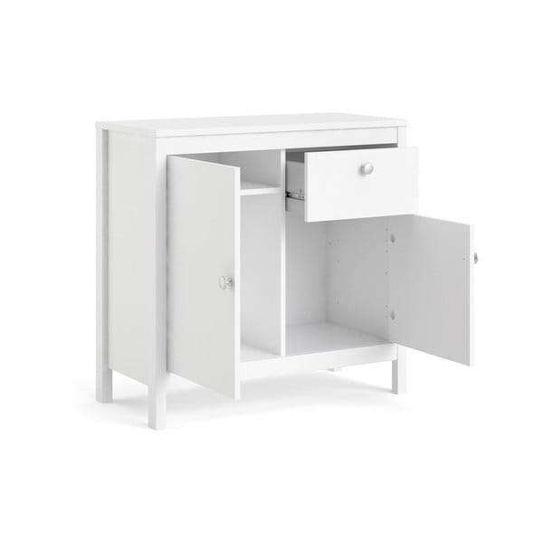 Balta zema kumode 82x80 cm Madrid – Tvilum-image-4