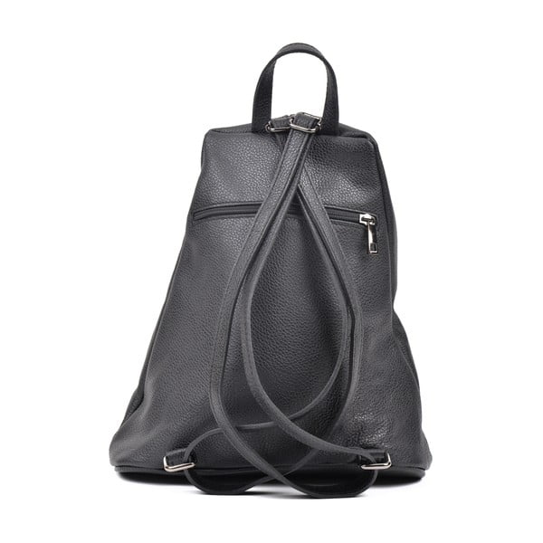 Melna ādas mugursoma Luisa Vannini Mell-image-1
