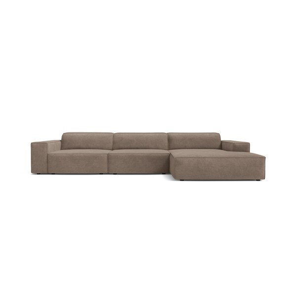 Bēšs modulārais stūra dīvāns (ar labo stūri/ar zvilni) Jodie – Micadoni -image-1