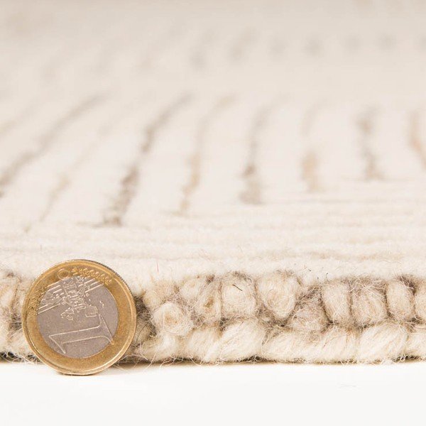 Vilnas paklājs Maze 120x170 cm, bēšs-image-3