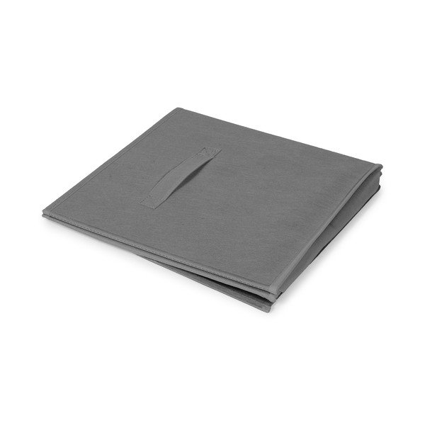 Tumši pelēka plastmasas uzglabāšanas kaste 31x31x31 cm – Compactor-image-2