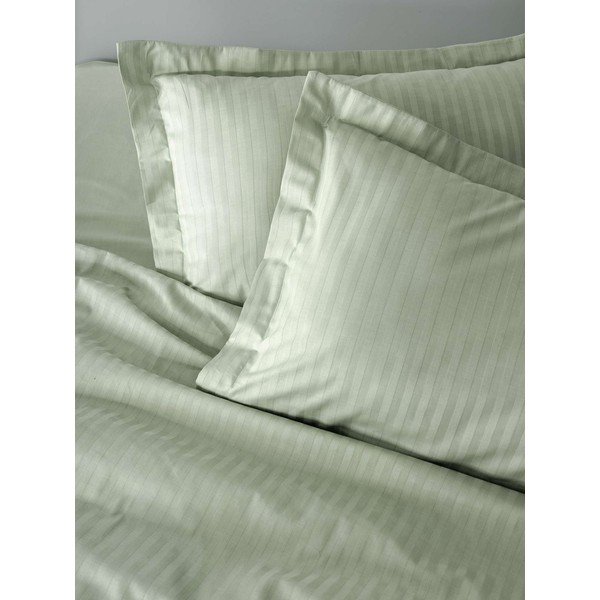 Salvijas zaļa vienguļamā gultas veļa 200x140 cm Stripe  – Mijolnir-image-4