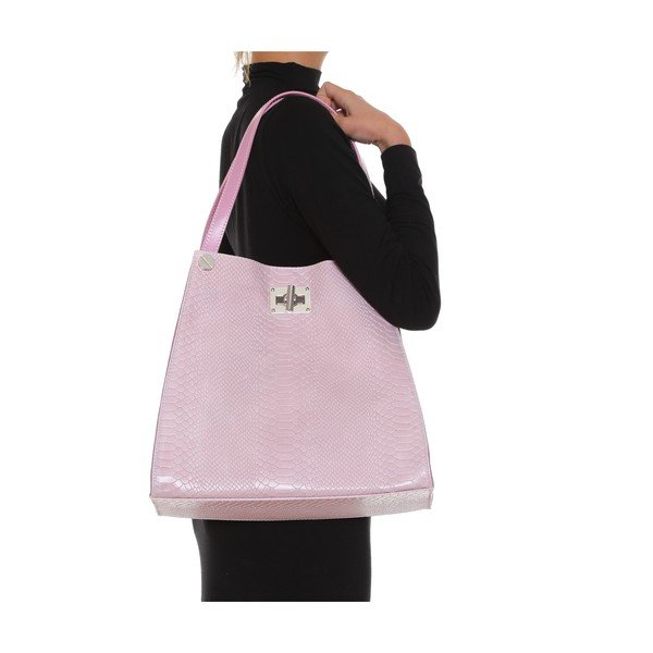 Ādas rokassoma Anna Luchini 8038 Rosa-image-4