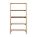 Dabīga toņa grāmatplaukts ar ozolkoka imitāciju 86x160x30 cm Braidwood – Actona