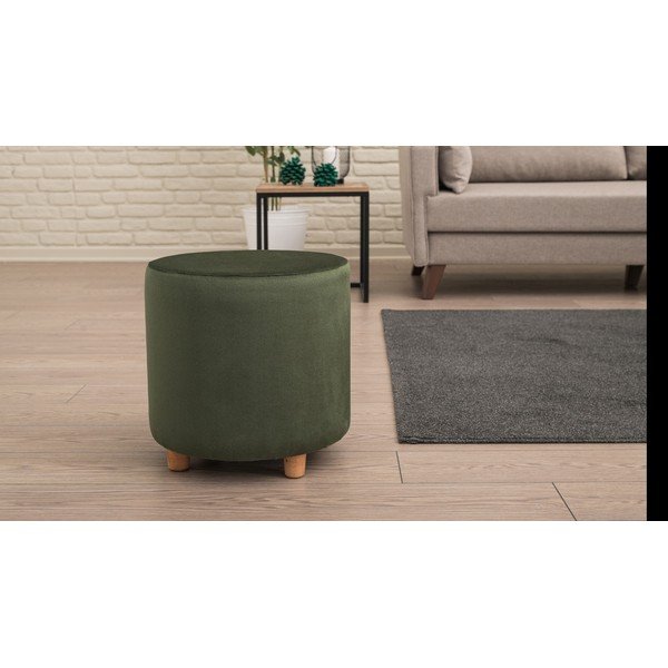 Tumši zaļš pufs Begon – Balcab Home-image-2