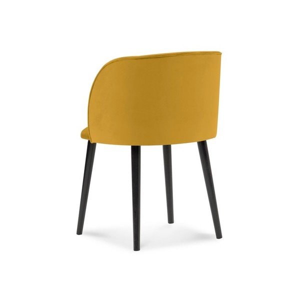 Dzeltens samta ēdamistabas krēsls Windsor & Co Sofas Aurora-image-2