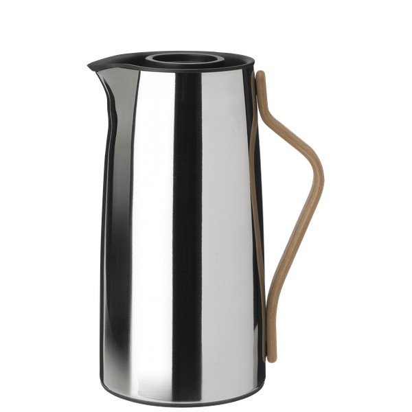 Sudraba krāsas nerūsējošā tērauda termosa kanna 1,2 l Emma – Stelton