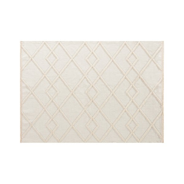 Krēmkrāsas mazgājams paklājs 80x145 cm Lena – Webtappeti