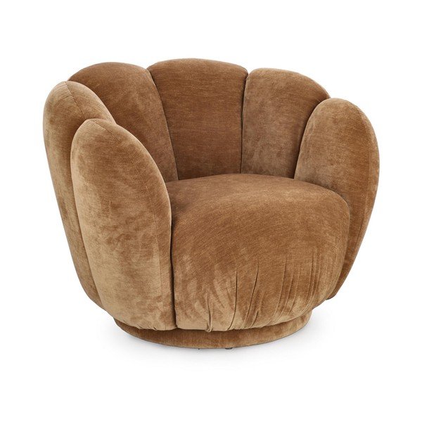 Brūns atpūtas krēsls Tulip – Bizzotto