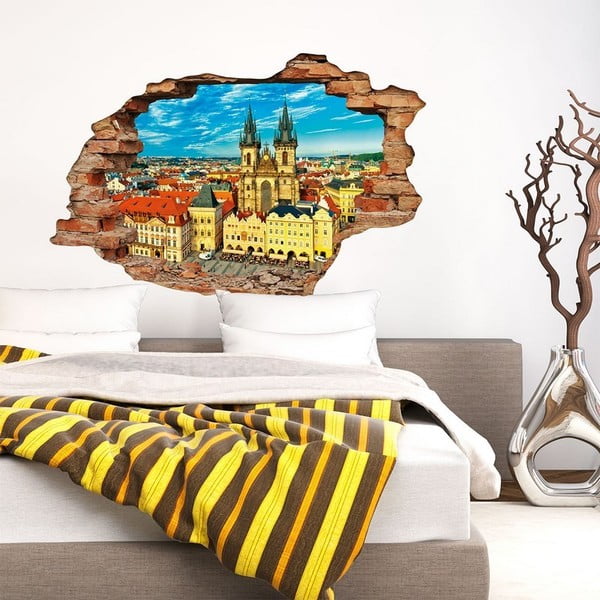 3D sienas uzlīme Ambiance Prague, 90 x 60 cm