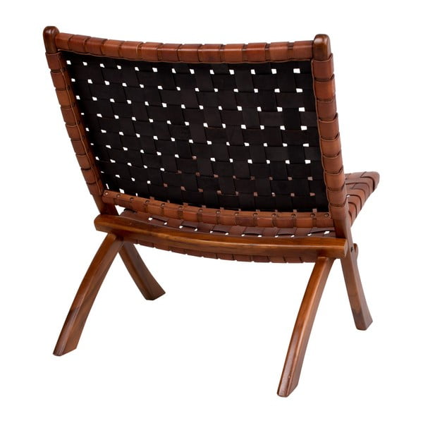 Tīkkoka un ādas saliekamais krēsls House Nordic Montana-image-3