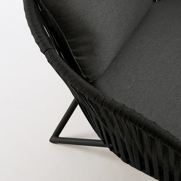 Melns dārza krēsls Kave Home Branzie-image-1