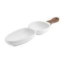 Balts porcelāna servēšanas trauks Ladelle Essentials