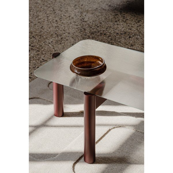 Bordo žurnālgaldiņš ar stikla galda virsmu 55x105 cm Kob – noo.ma-image-3