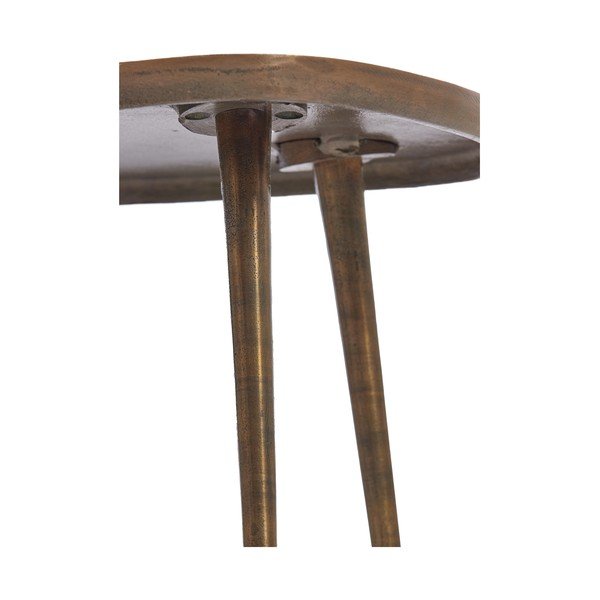 Bronzas krāsas metāla žurnālgaldiņš 53x64 cm Puno – Light & Living-image-3