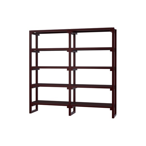 Bordo dižskābarža masīvkoka plaukts 184x180x37 cm Noru – noo.ma