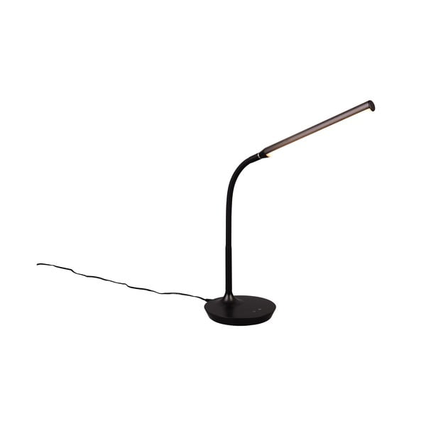 Melna LED galda lampa (augstums 38 cm) Toro – Trio
