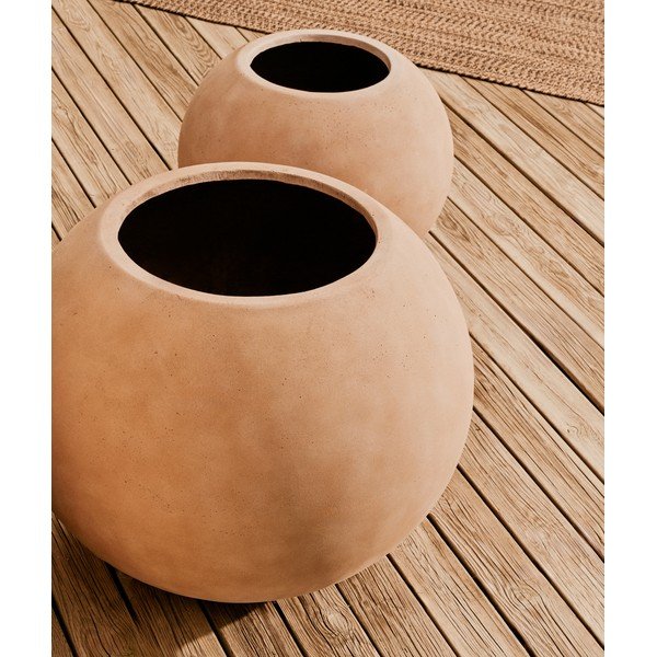 Betona puķu poda apvalks ø 66 cm Solna – Kave Home-image-2