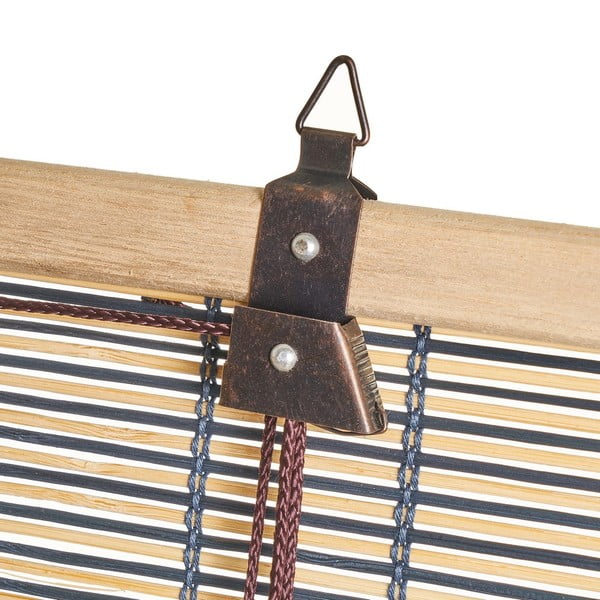 Zila/brūna bambusa rullo žalūzija 90x180 cm Natural Life – Casa Selección-image-3