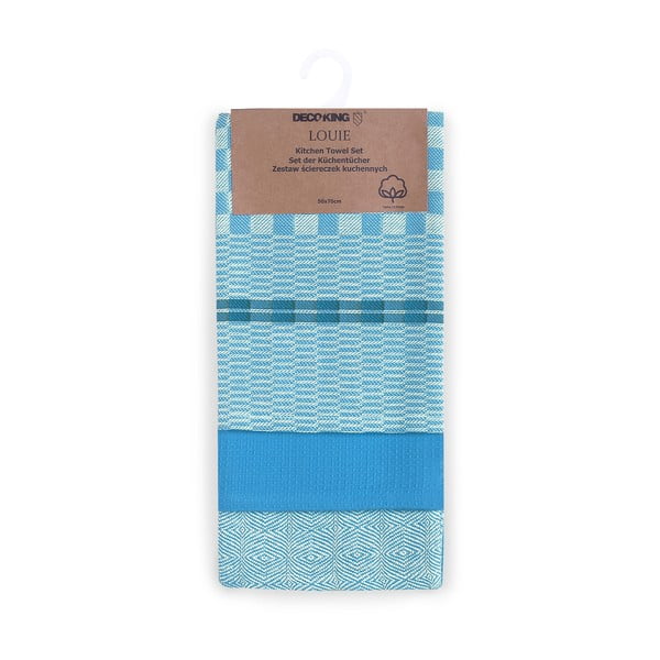 Kokvilnas virtuves dvieļi (3 gab.) 50x70 cm Louie – DecoKing-image-2