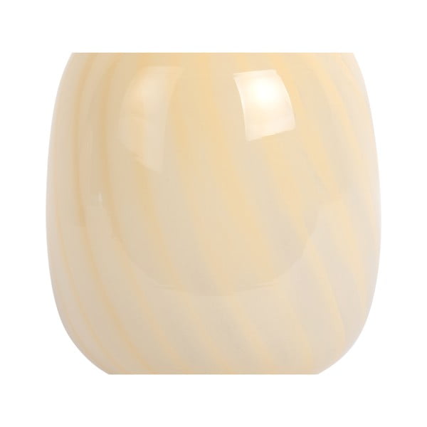 Gaiši dzeltena galda lampa ar stikla abažūru (augstums 20 cm) Summer Globe – Leitmotiv-image-3