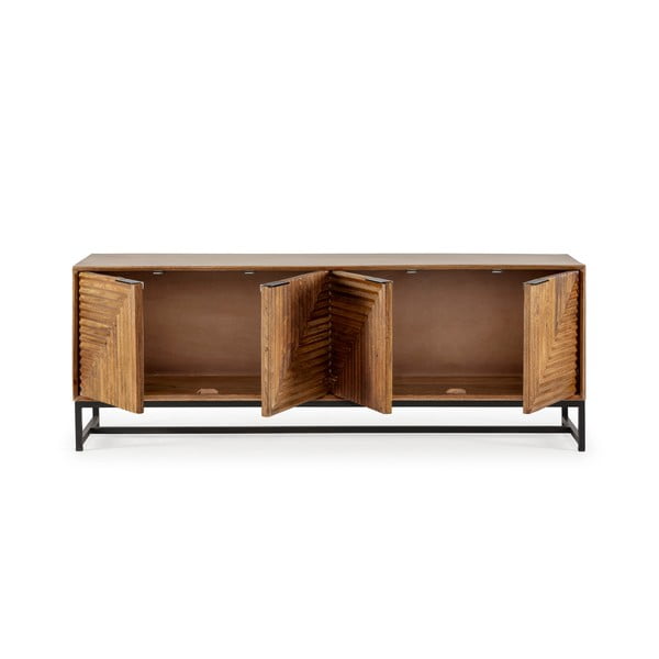 Dabīga toņa mango masīvkoka TV galdiņš 160x58x40 cm Nereida – MOME-image-4