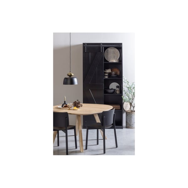 Melna piekaramā lampa no metāla ø 31 cm Linne – WOOOD-image-1