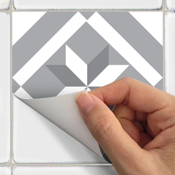 24 sienas uzlīmju komplekts Ambiance Wall Decal Cement Tiles Azulejos Micalina, 15 x 15 cm-image-3