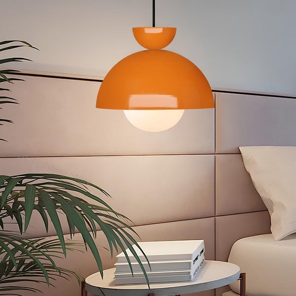 Oranža piekaramā lampa ar metāla abažūru ø 25 cm Arta – Opviq lights-image-1