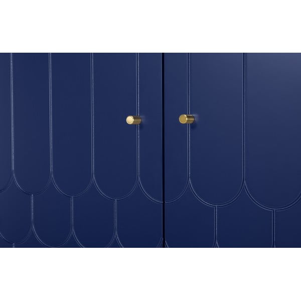 Tumši zils drēbju skapis Woodman Lia-image-1