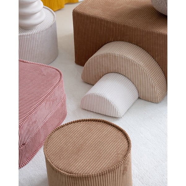 Brūns velveta bērnu pufs – Wigiwama-image-2