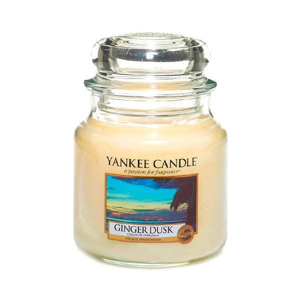 Aromātiskā svece Yankee Candle Ginger Twilight, degšanas laiks 65 - 90 stundas