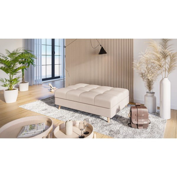 Krēmkrāsas kāju soliņš Ariella – Ropez-image-1