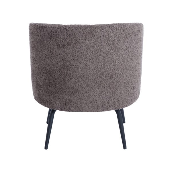 Tumši brūns atpūtas krēsls no buklē auduma Dieyda – Light & Living-image-4