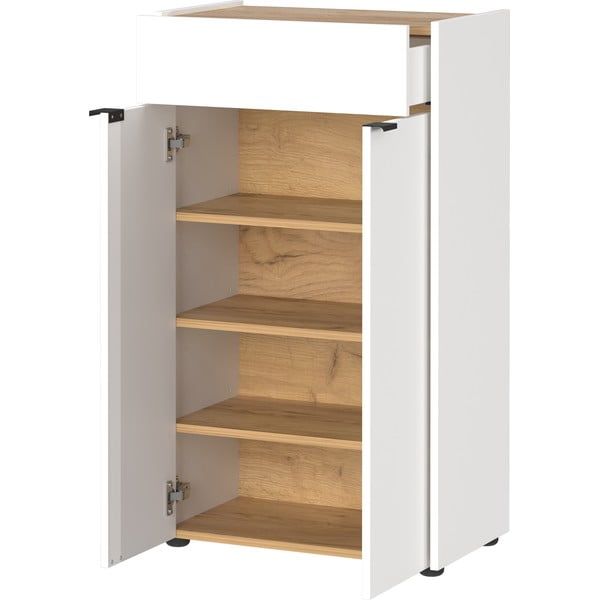 Balts augsts vannas istabas skapis 60x98 cm Forano – Germania-image-2