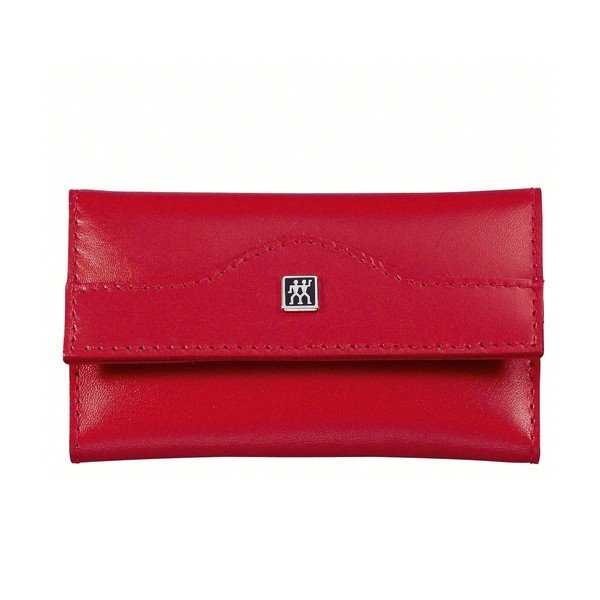 Manikīra komplekts sarkanā ādas futrālī, 3 gab.-image-1