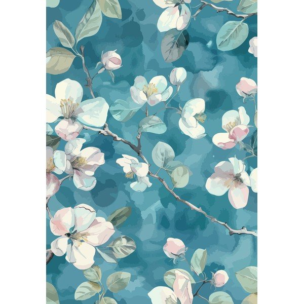 Zils mazgājams paklājs 160x230 cm Bloom – Vitaus