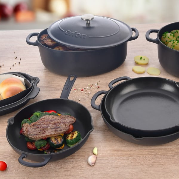 Čuguna panna ø 24 cm LITINA SMALT – Orion-image-3