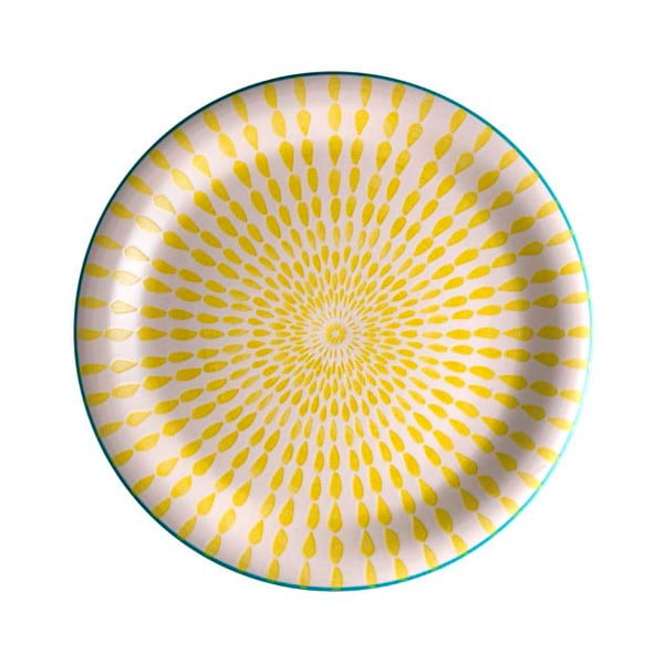 Dzeltena dolomīta plāksne Brandani Ginger, ⌀ 27 cm