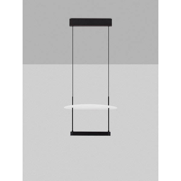 Balta/matēti melna alumīnija LED piekaramā lampa ar regulējamu spilgtumu ø 40 cm Diona – Nova Luce-image-4