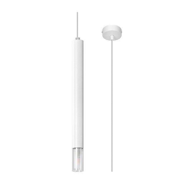 Balta metāla piekaramā lampa ø 8 cm Vittoria – Sollux