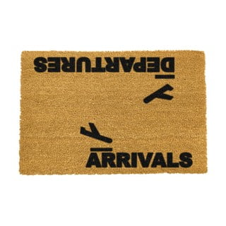 Dabīgās kokosšķiedras paklājs Artsy Doormats Arrivals and Departures, 40 x 60 cm