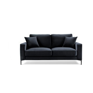 Tumši zils samta dīvāns Kooko Home Harmony, 158 cm