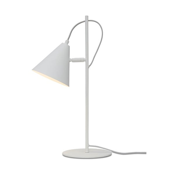 Balta galda lampa ar metāla abažūru (augstums 50,5 cm) Lisbon – it's about RoMi